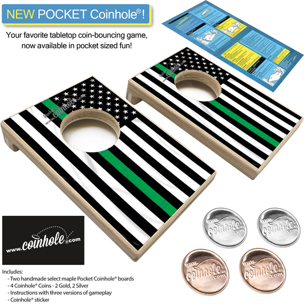 Thin Green Line POCKET Coinhole®