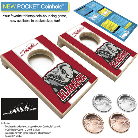 Alabama Crimson Tide Mascot POCKET Coinhole®