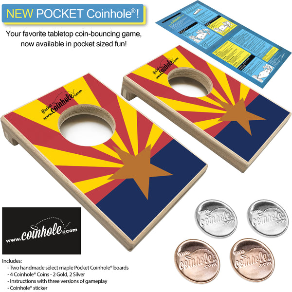 Arizona State Flag POCKET Coinhole®