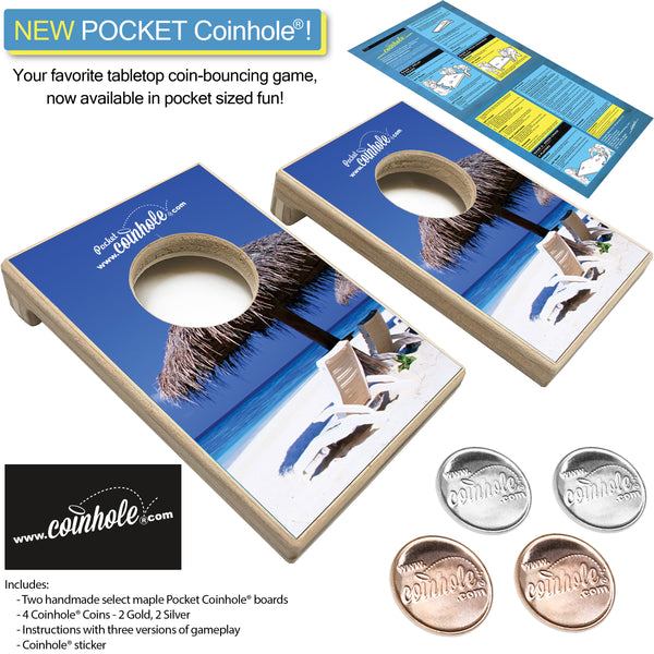 Beach Scene POCKET Coinhole®