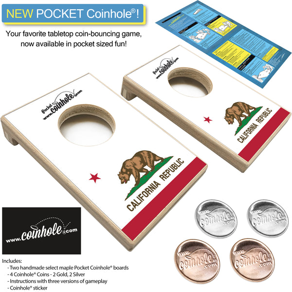 California State Flag POCKET Coinhole®