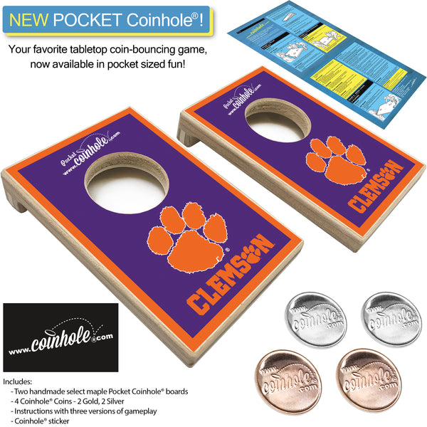 Clemson University POCKET Coinhole®