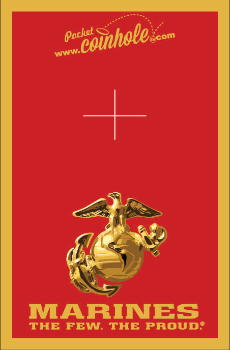 Marines Red and Gold POCKET Coinhole®