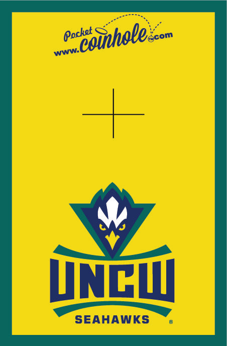 University of North Carolina Wilmington Yellow POCKET Coinhole®