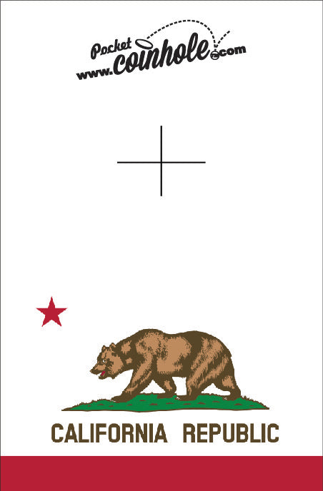 California State Flag POCKET Coinhole®