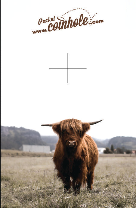 Highland Cow POCKET Coinhole®