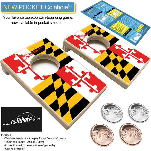 Maryland State Flag POCKET Coinhole®