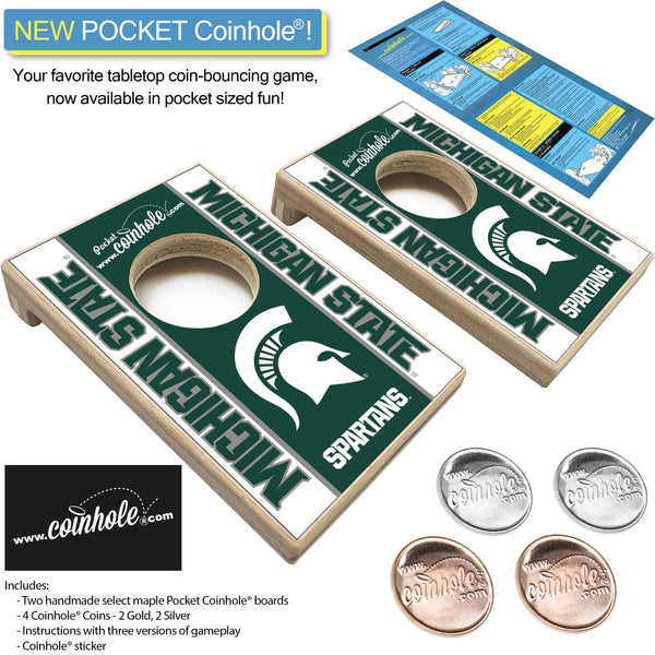 Michigan State Spartans POCKET Coinhole®