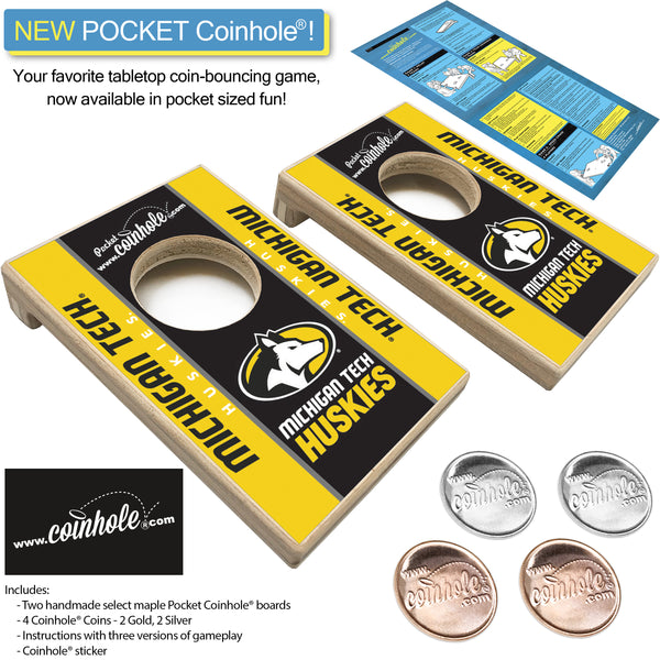 Michigan Tech Huskies POCKET Coinhole®