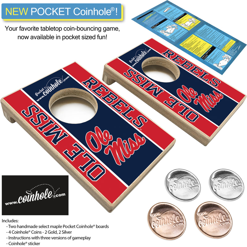 University of Mississippi Ole Miss POCKET Coinhole®