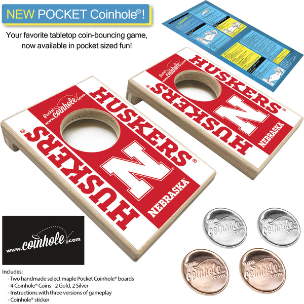 Nebraska Huskers POCKET Coinhole®