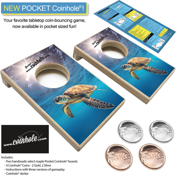 Sea Turtle POCKET Coinhole®