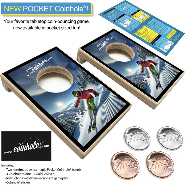 Snow Skiing POCKET Coinhole®