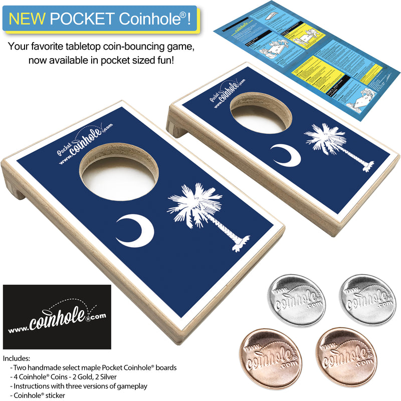 South Carolina Flag POCKET Coinhole®