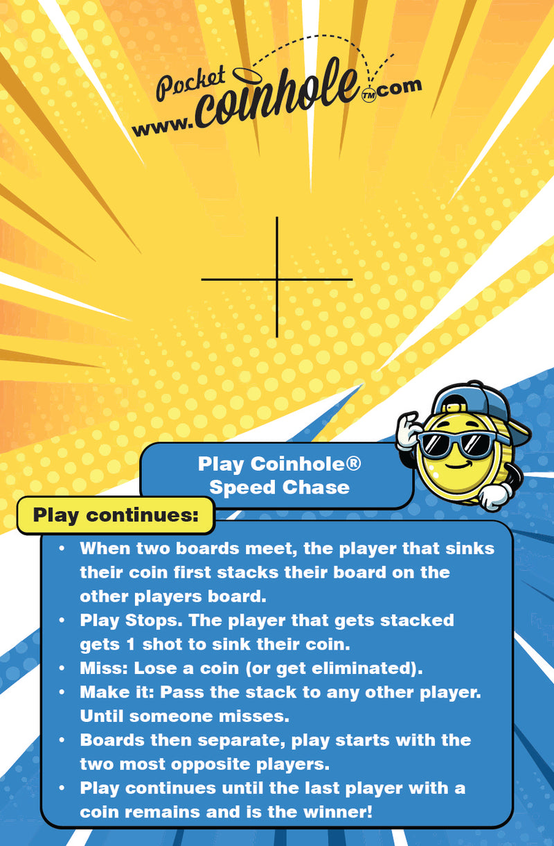 Official Speed Chase Rules POCKET Coinhole®