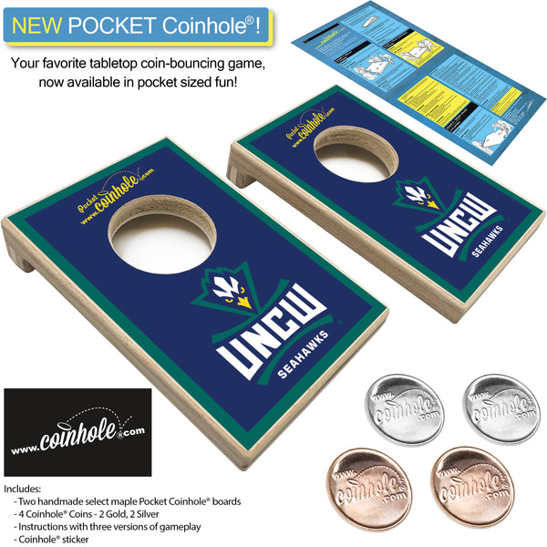 University of North Carolina Wilmington Blue POCKET Coinhole®