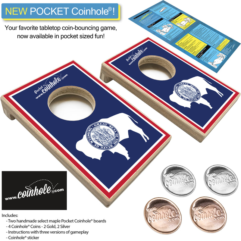 Wyoming State Flag POCKET Coinhole®