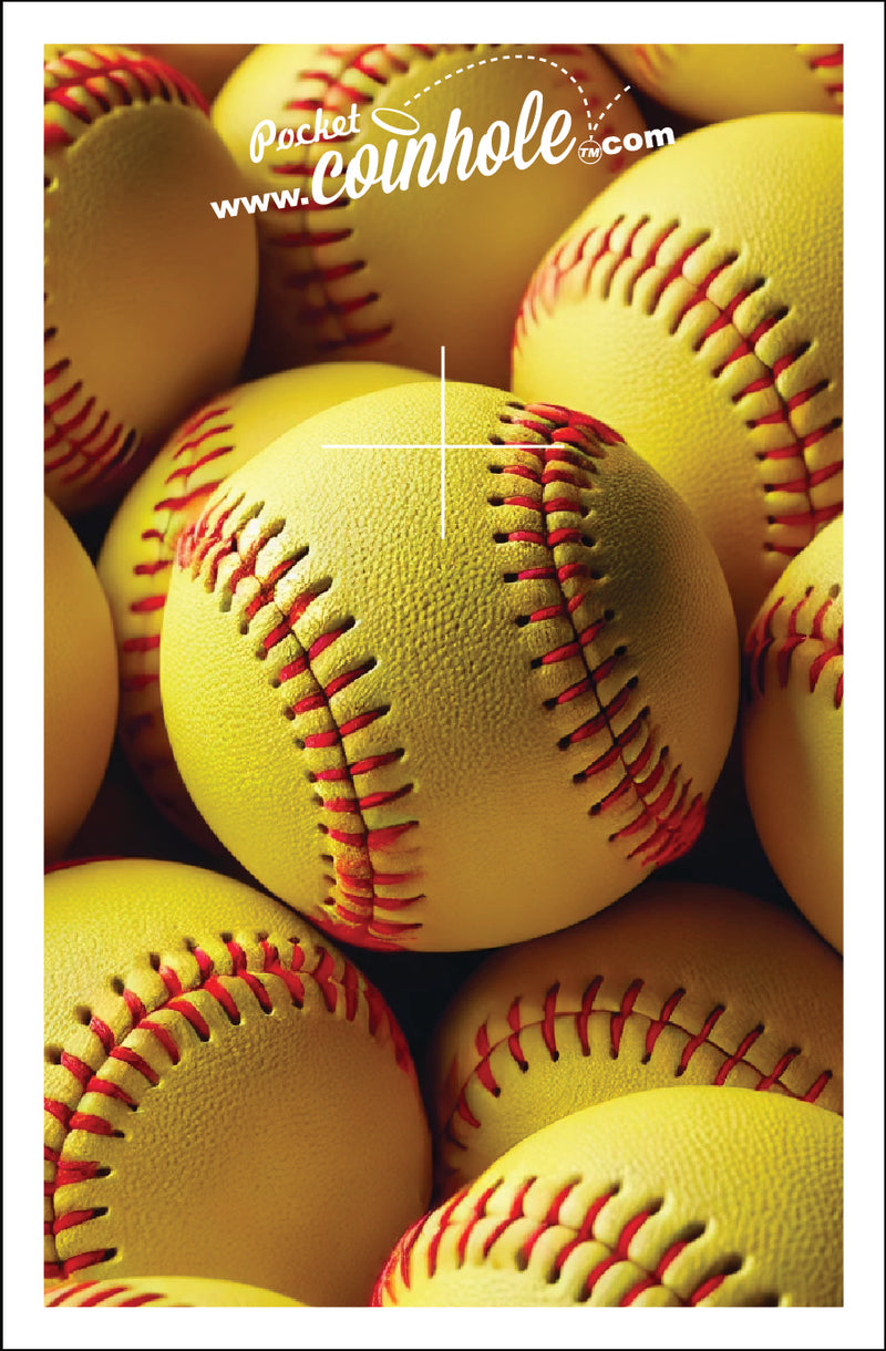 Yellow Softball Balls POCKET Coinhole®