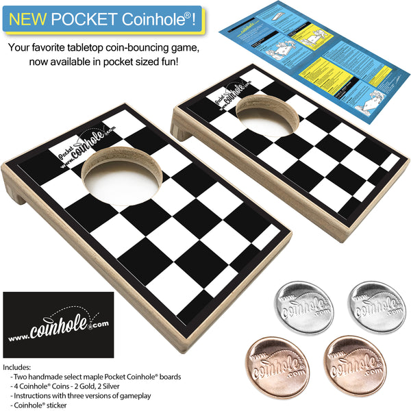 Checker POCKET Coinhole® - ★★★★★