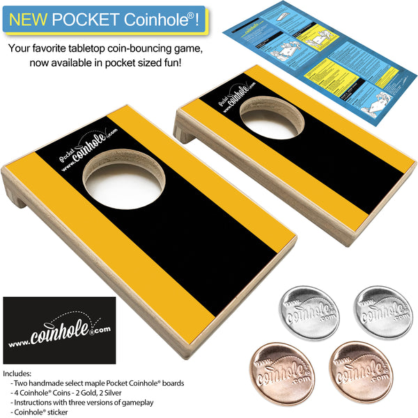 Black and Gold POCKET Coinhole®