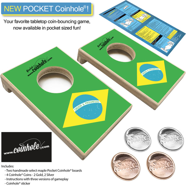 Brazil Flag POCKET Coinhole®