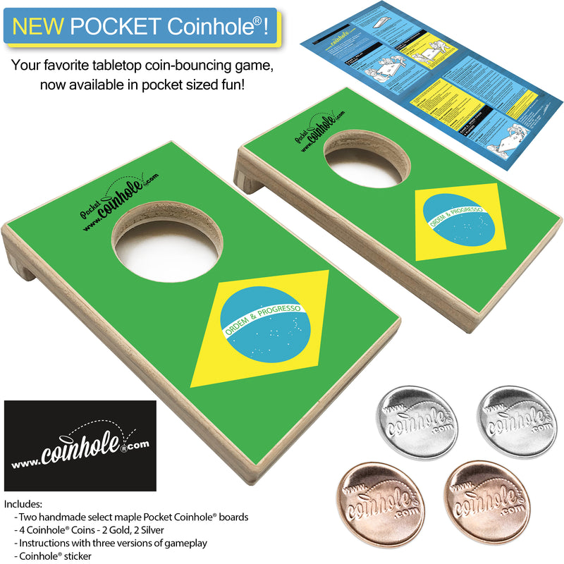 Brazil Flag POCKET Coinhole®