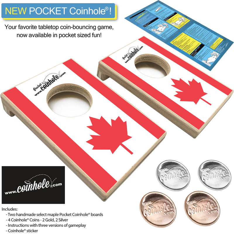 Canada Flag POCKET Coinhole®