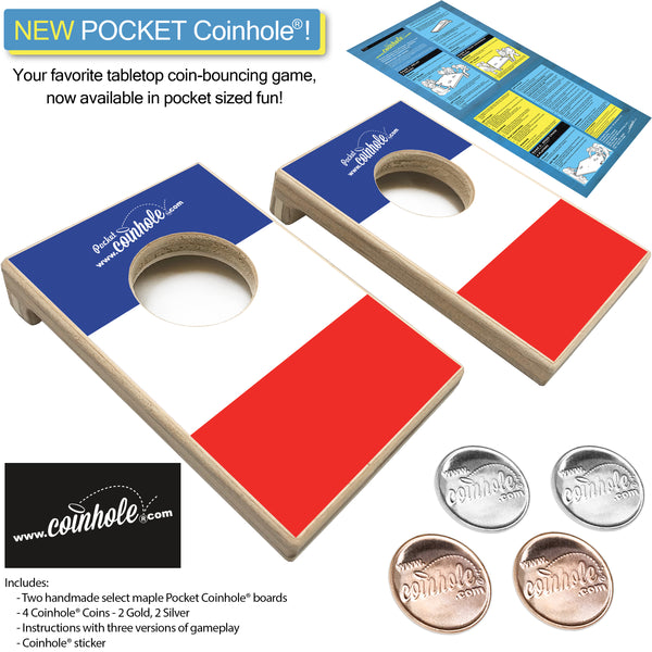 France Flag POCKET Coinhole®