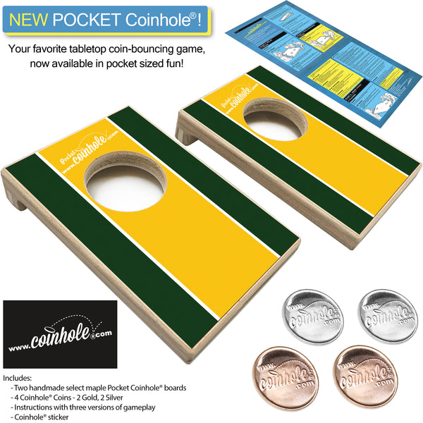 Green and Yellow POCKET Coinhole®