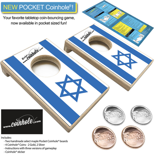 Israel Flag POCKET Coinhole®