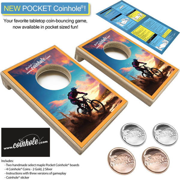 Mountain Biking POCKET Coinhole®