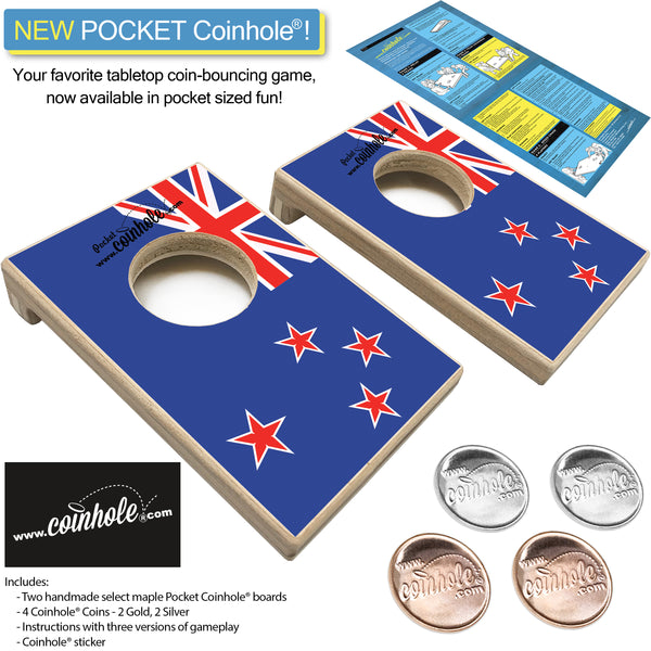 New Zealand Flag POCKET Coinhole®