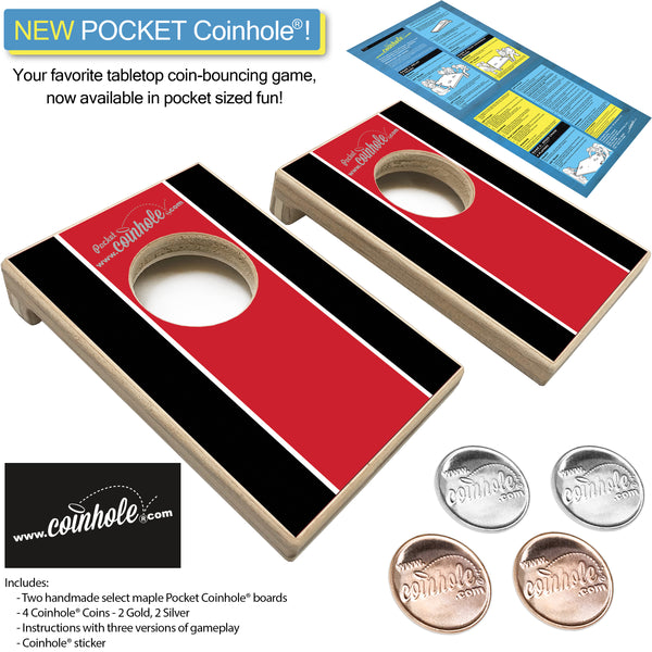 Red and Black POCKET Coinhole®