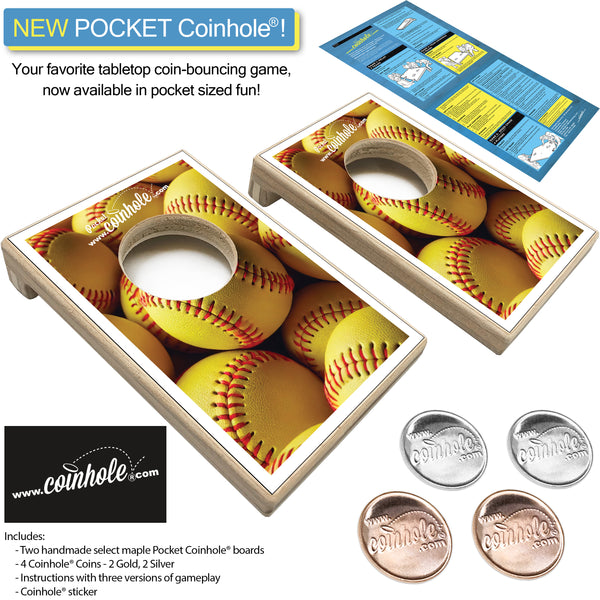 Yellow Softball Balls POCKET Coinhole®