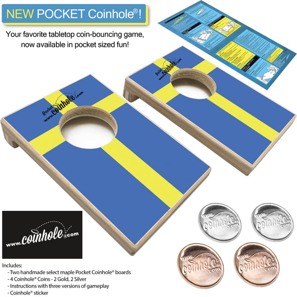 Sweden Flag POCKET Coinhole®