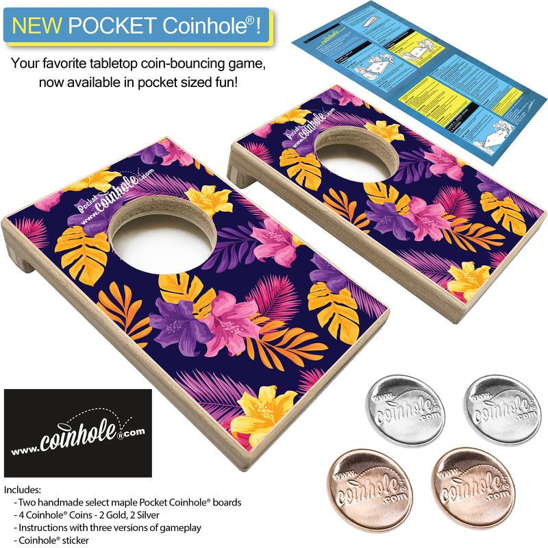 Tropical Flowers POCKET Coinhole®