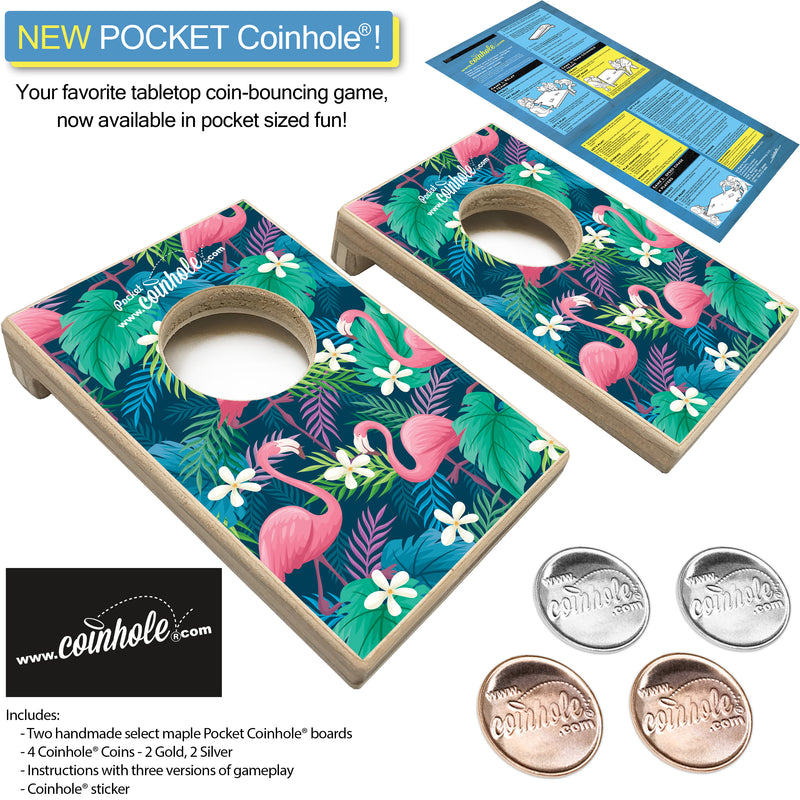 Tropical Flamingo POCKET Coinhole®