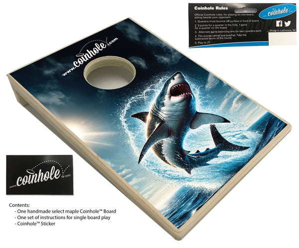 Shark Bite Coinhole® Single Board