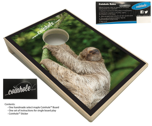 Sloth Coinhole® Single Board