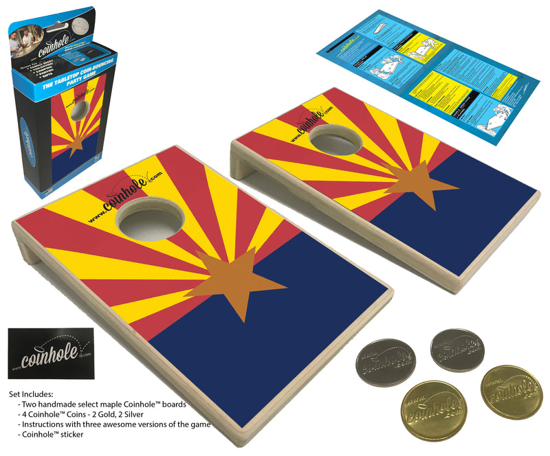 Arizona State Flag Coinhole® Game Set