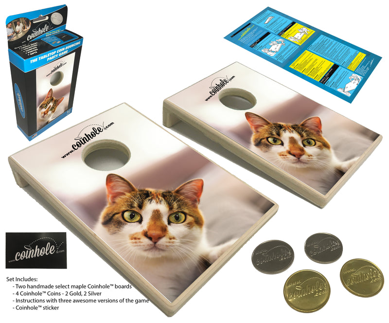 Cat Coinhole® Tabletop Game Set