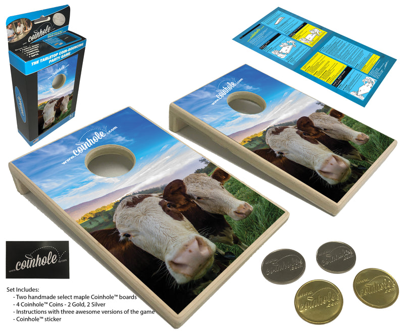 Cows Coinhole® Tabletop Game Set