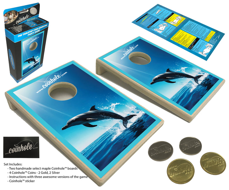 Dolphin Coinhole® Tabletop Game Set