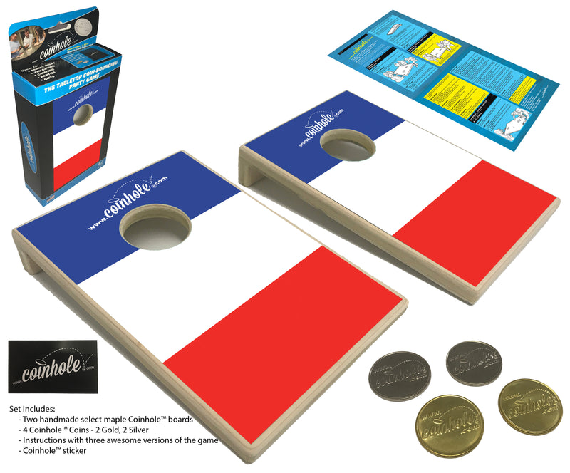 France Flag Coinhole® Tabletop Game Set