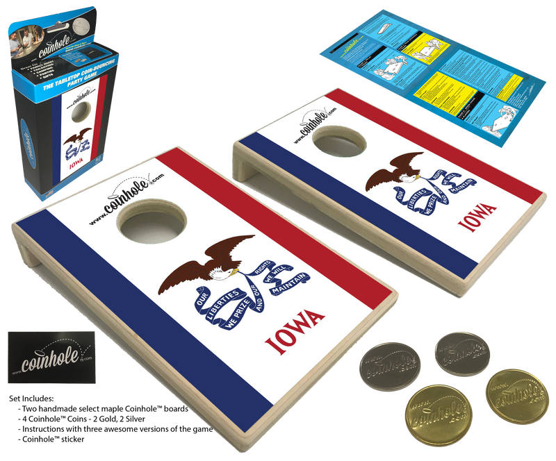 Iowa State Flag Coinhole® Game Set