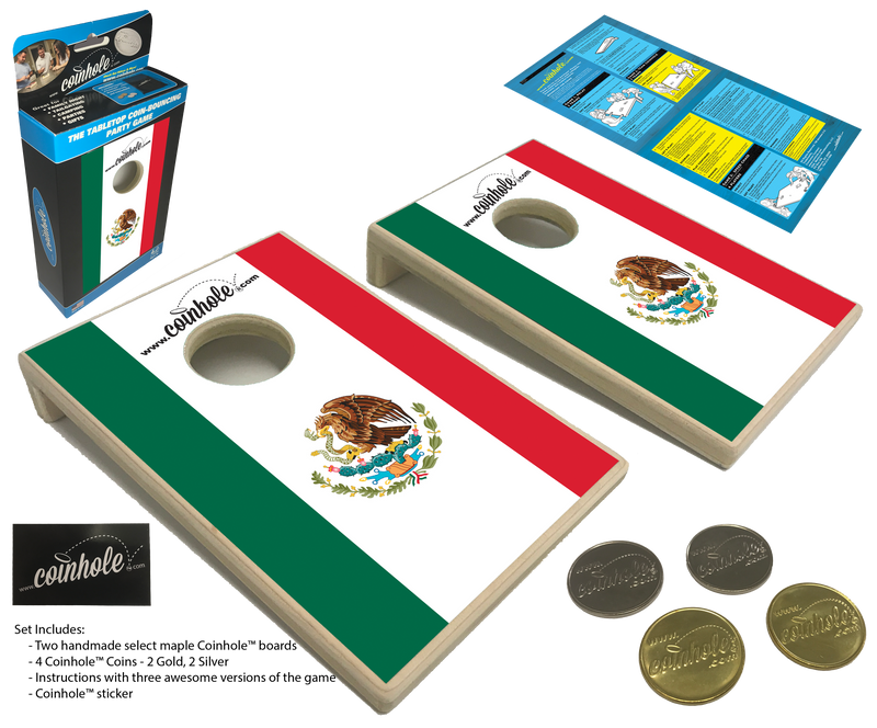 Mexico Flag Coinhole® Game Set