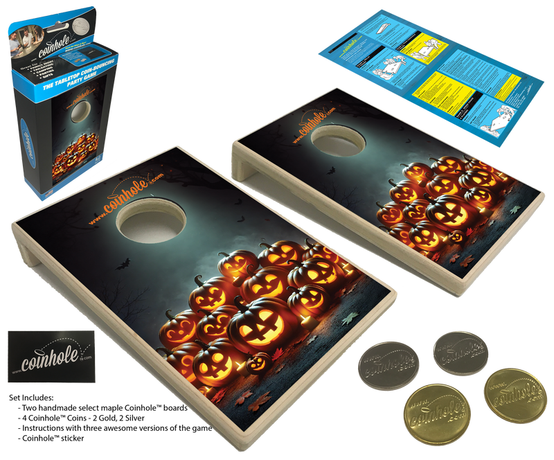 Jack-O-Lantern Coinhole® Game Set