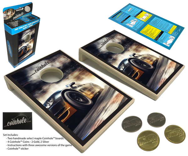 Race Car Coinhole® Tabletop Game Set