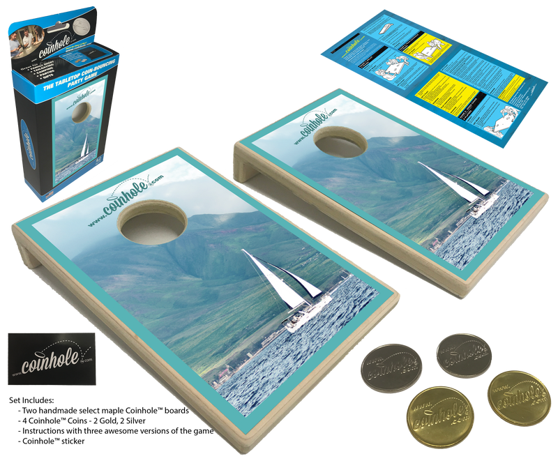 Sailboat Coinhole® Tabletop Game Set