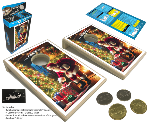 Santa Coinhole® Tabletop Game Set